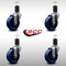 Service Caster 4'' SS Solid Poly Wheel Swivel 1-5/8'' Expanding Stem Caster Set, 4PK SCC-SSEX20S414-SPUS-158-4 - alternate 4